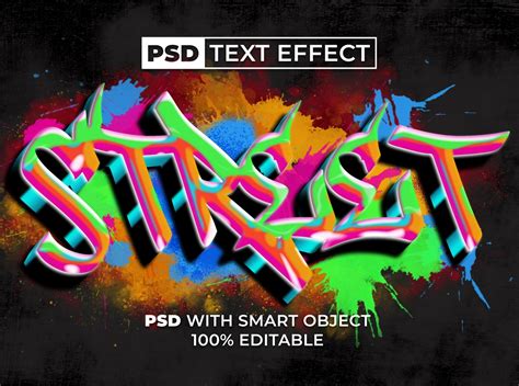 Graffiti text effect style for Photoshop by Mockmenot on Dribbble