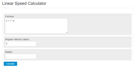 Linear Speed Calculator - Calculator Academy