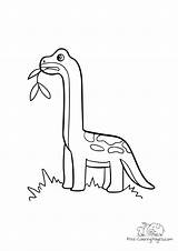 Coloring Page Brachiosaurus dinosaur  Free Pages sketch template
