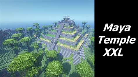 MINECRAFT: How to build a Maya Temple XXL (Tutorial) ☀️ - YouTube