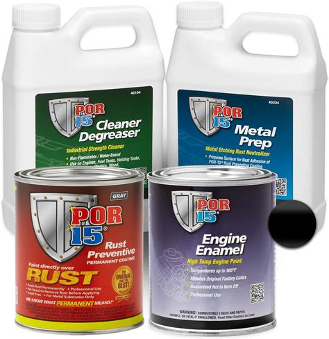 Amazon.com: POR-15 Black Pint Engine Painting and Stop Rust System ...