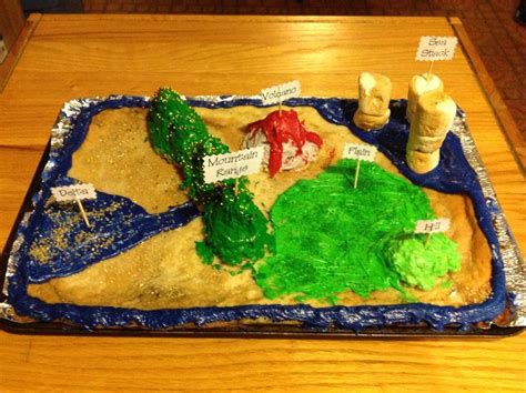 Edible landforms project | Edible Landform Ideas | Pinterest | Projects