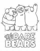 We Bare Bears Coloring Page sketch template