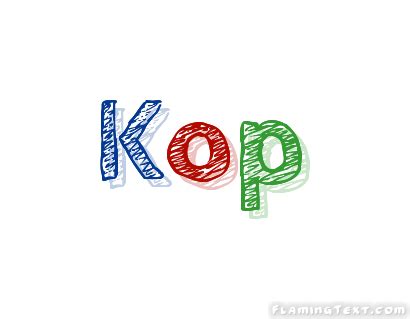 Kop Logo | Free Name Design Tool from Flaming Text