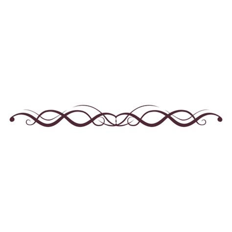 Curly lines divider - Transparent PNG & SVG vector file