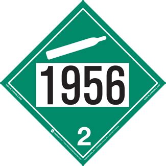 UN 1956 | Hazard Class 2 | Non-Flammable Gas, Rigid Vinyl | ICC