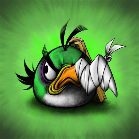 Green Angry Bird by Scooterek on DeviantArt