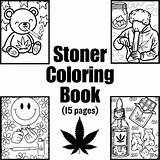 Stoner Coloring Pages For Adults 420 Friendly Printable Adult Colouring  sketch template