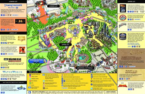 Universal Studios Hollywood Map and Brochure (2024 - 1964 ...