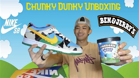 Nike SB Dunk Low Ben & Jerry "Chunky Dunky" UNBOXING! - YouTube