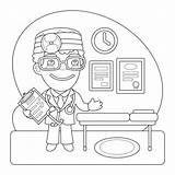 120  Coloring Doctor For Children Profession Illustration Kids sketch template