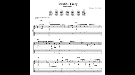 Luke Combs Beautiful Crazy Chords - Glenda Chickie