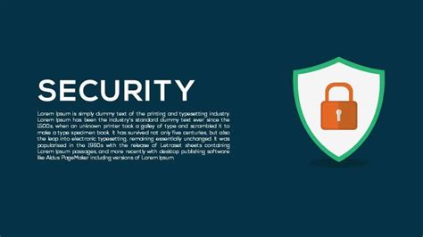 Security Template for PowerPoint and Keynote presentation