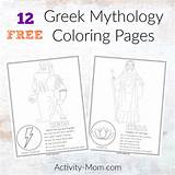Greek Mythology Coloring Sheets  Pages sketch template