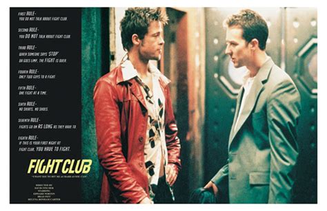 Fight Club Rules Horizantal - Athena Posters