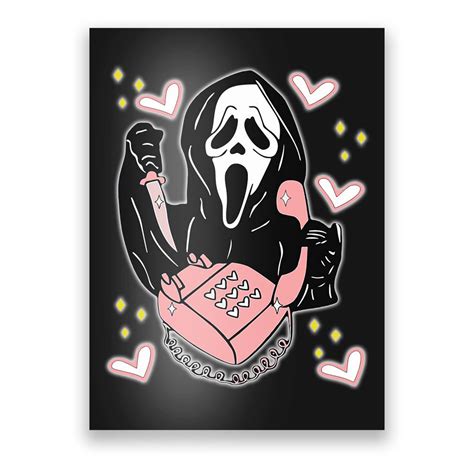 Scary Ghost Face Phone Ghostface Calling Poster | TeeShirtPalace