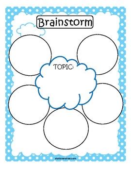 Brainstorm Graphic Organizer by The Wise Teacher | TpT