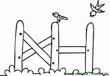 Fence Coloring Page sketch template