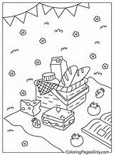 40  Picnic Coloring Pages Free Printable PDF JPG PNG & Online sketch template