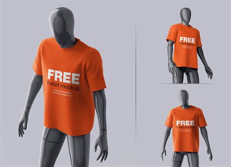 Free Mannequin T-Shirt Mockup PSD Set - Good Mockups