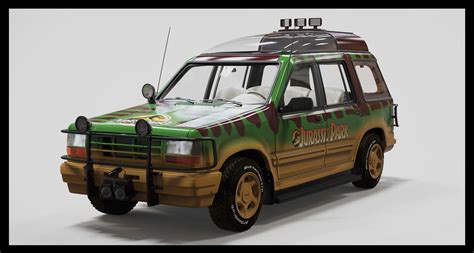 ArtStation - FORD EXPLORER FROM JURASSIC PARK