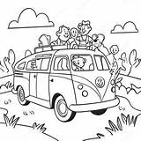 Fun Family Road Trip Coloring Page  Coloring Pagescom sketch template