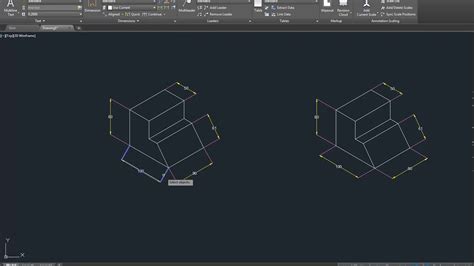 How to give proper dimensions to Isometric Drawings in AutoCAD 2016 - YouTube