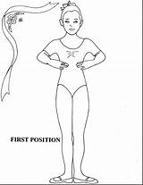 Ballet Positions Coloring Pages sketch template