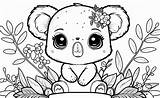 Cuddle Up With Koalas Cute Baby Koala Coloring Pages For Kids sketch template