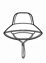 Rain Hat Coloring Page  Free Printable Pages sketch template