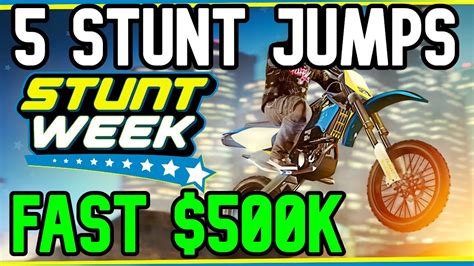 gta 5 500k Stunt Jump Bonus - 5 Easy Stunt Jump Locations For Free 500k Reward - YouTube