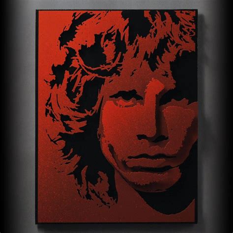 Jim Morrison Pop Art 3D Mixed Media Red by AlanDerrickArtist, $169.00 | Pop art, 3d wall art, Art