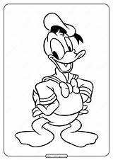 Free Printable Cute Donald Duck Coloring Page sketch template