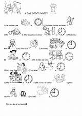 Daily Routine Coloring Pages sketch template