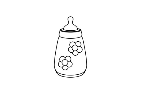 Baby Bottle Outline Icon-07 Graphic by goodflows.studio · Creative Fabrica