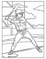 Baseball Coloring Pages For Kids sketch template