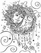 Hard Sun And Moon Coloring Pages sketch template