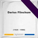 Darius Flinchum(1920-1988) *68, Grave #24426969 - Sysoon