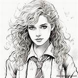 Hermione Granger Coloring Page Home  Vrogueco sketch template