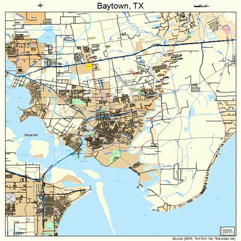 Baytown Texas Street Map 4806128