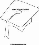 Graduation Cap Coloring Page Printable sketch template