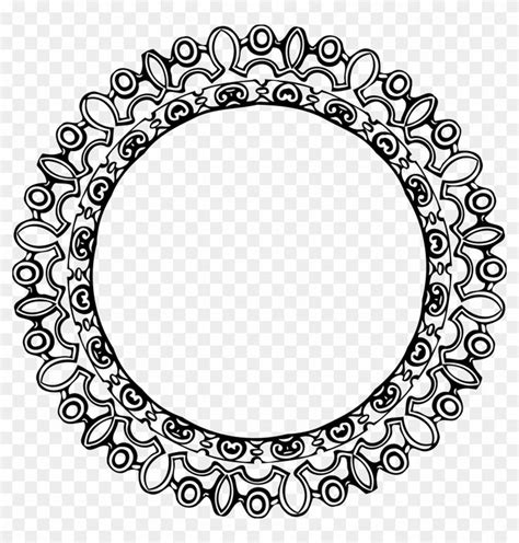 Find hd Free Png Download Round Black Border Frame Clipart - Border Round Design Png ...