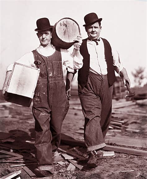 House Builders -- 1927 | Stan Laurel and Oliver Hardy finish… | Flickr