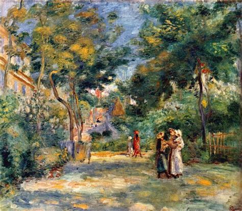 Figures in a Garden, 1880 - Pierre-Auguste Renoir - WikiArt.org