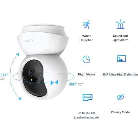 TP-Link Tapo C210 2K (3MP) Pan/Tilt Home Security Wi-Fi Camera Night ...