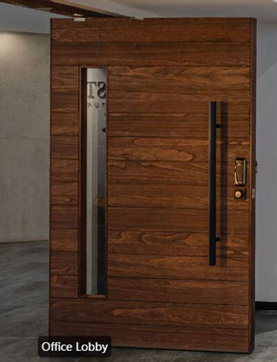 Custom Size Solid Core Wooden Pivot Entry Doors - RY Pivot Door