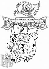 Tampa Bay Buccaneers With SpongeBob  Coloring Pages sketch template