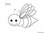 Bee Coloring Pages Printable For Kids sketch template
