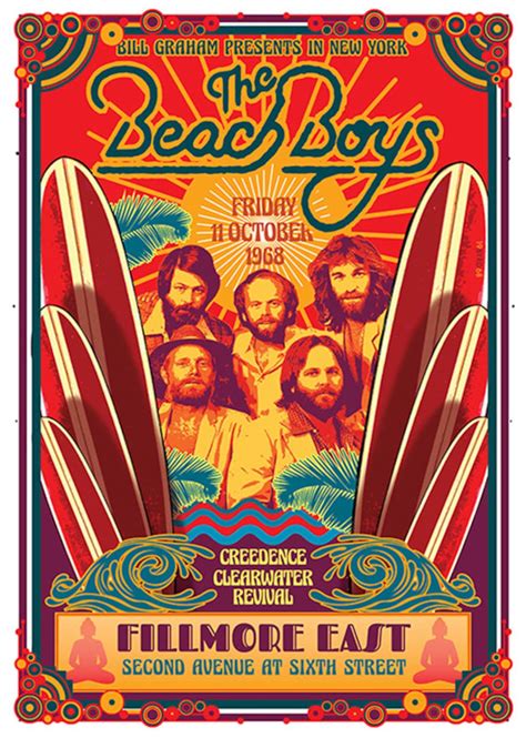 BEACH BOYS at the Fillmore East October 1968 - Etsy