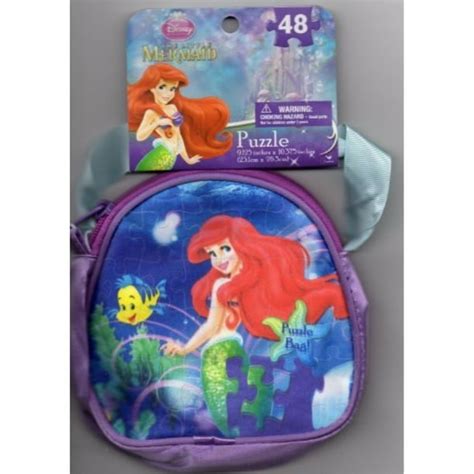 The Little Mermaid Disney Princess Ariel Puzzle Bag 48 Pieces (9.125' X ...